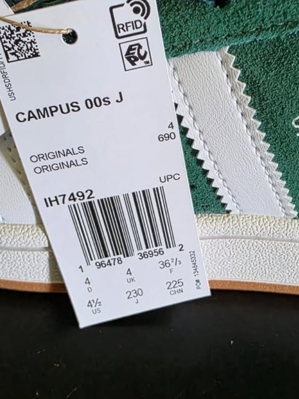 Adidas Originals Campus 00s J - Green/White Men's Sneakers
